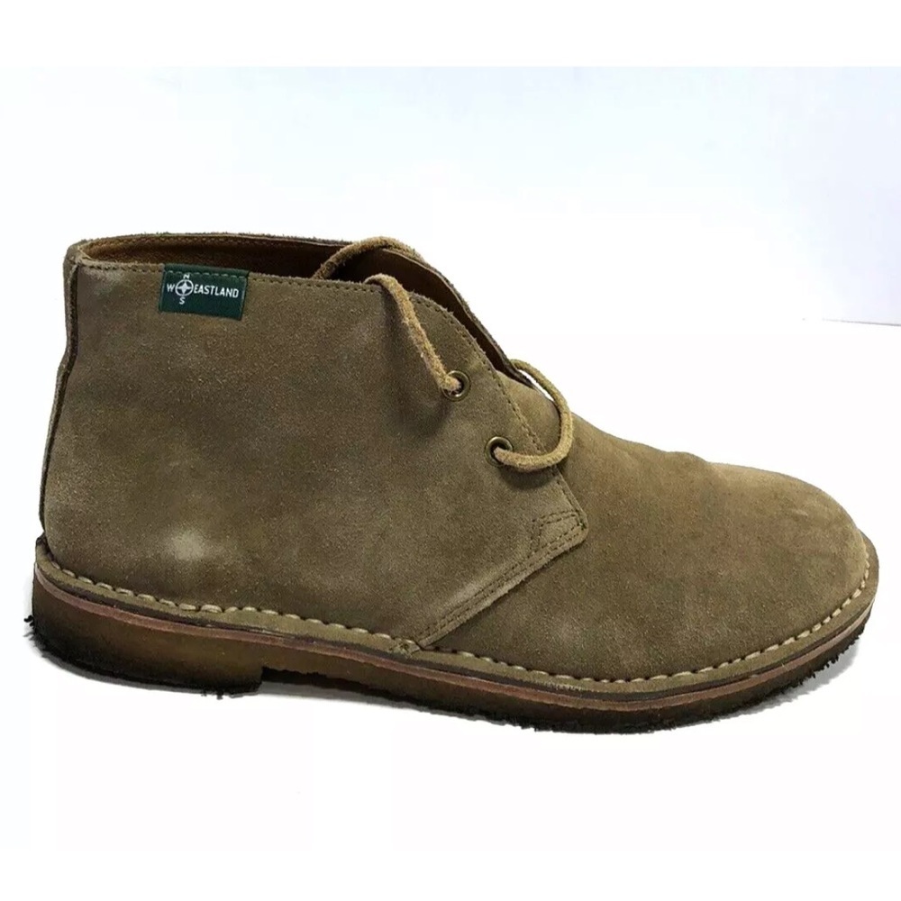 Eastland Men’s 1955 Hull Chukka Boots Khaki Suede, Size 10 M.
